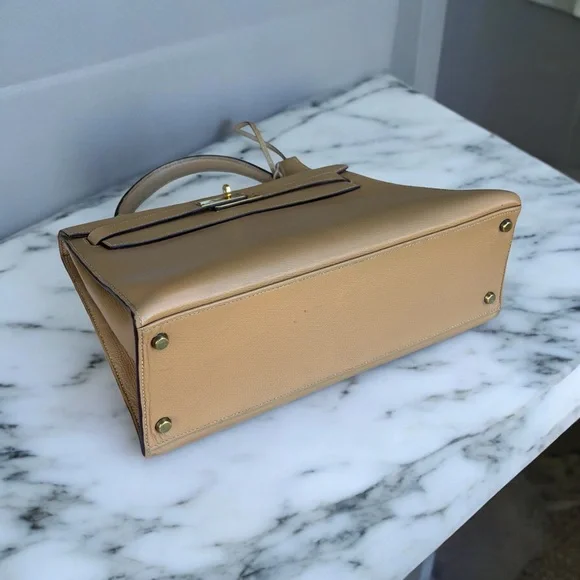 1988’ Vintage Hermes Kelly 32 Epsom Sellier Birkin Bag - Picture 4 of 12